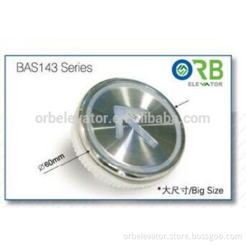 Elevator button, push button, call button dia.60mm round button